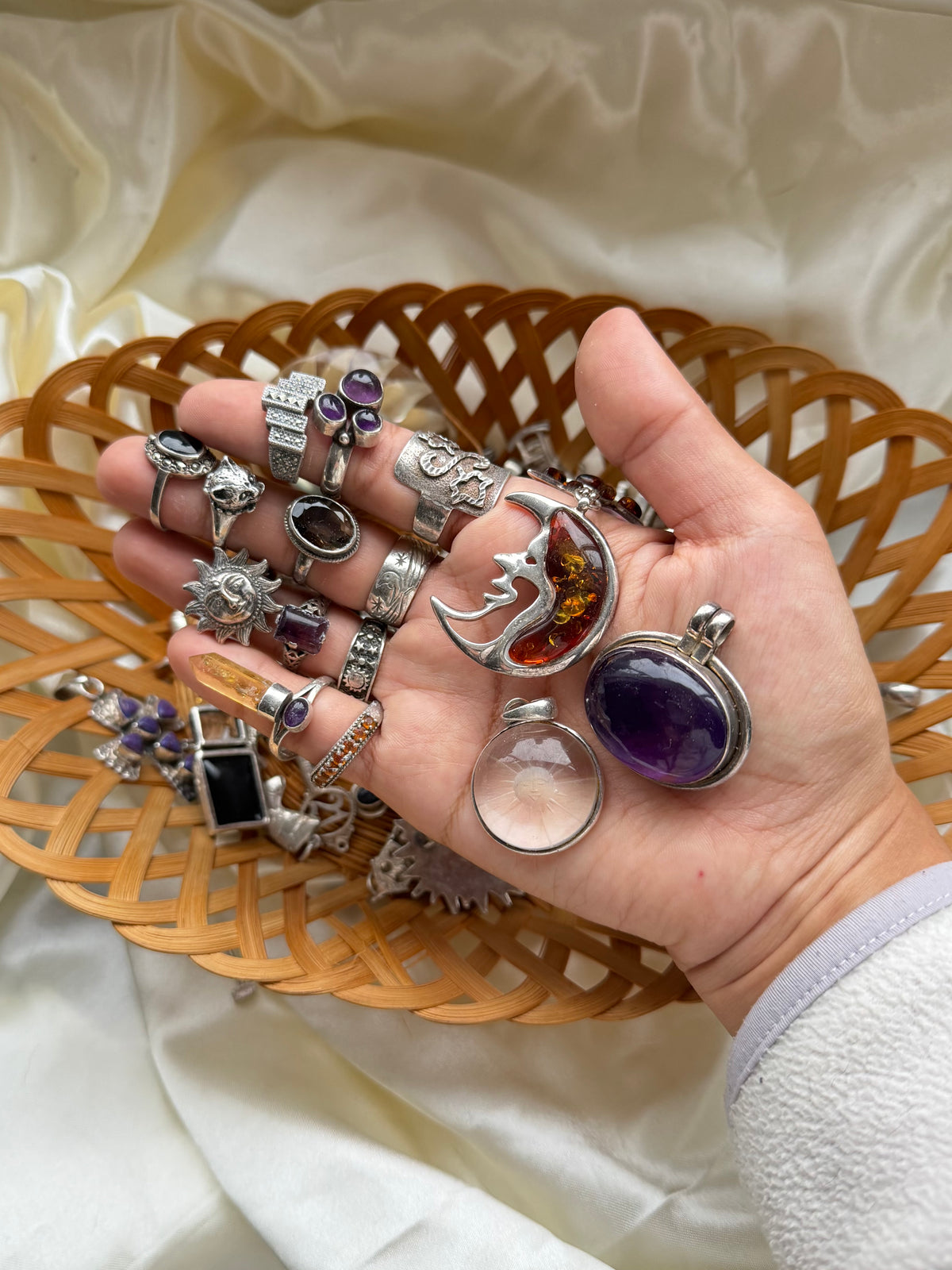 Celestial Sun Sterling Silver Ring