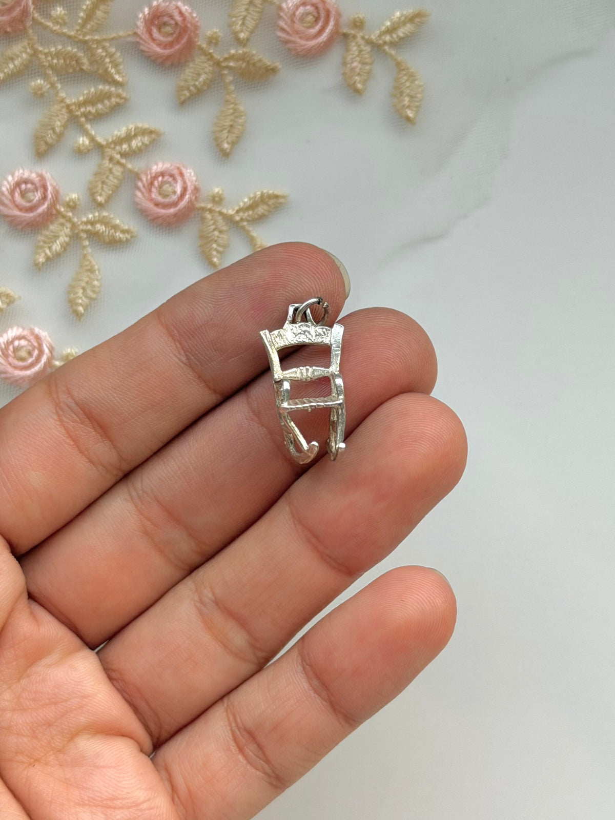Rocking Chair Sterling Silver Charm