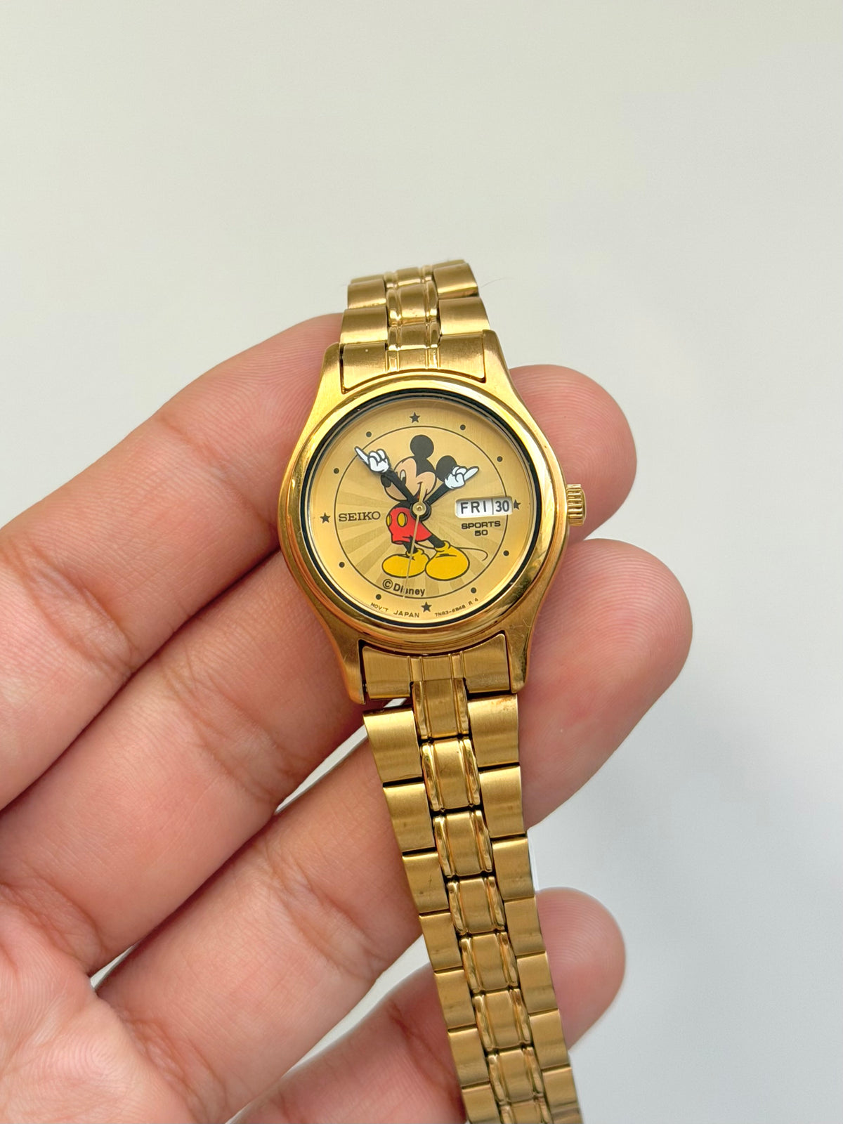 Rare Seiko Gold Mickey Mouse Watch