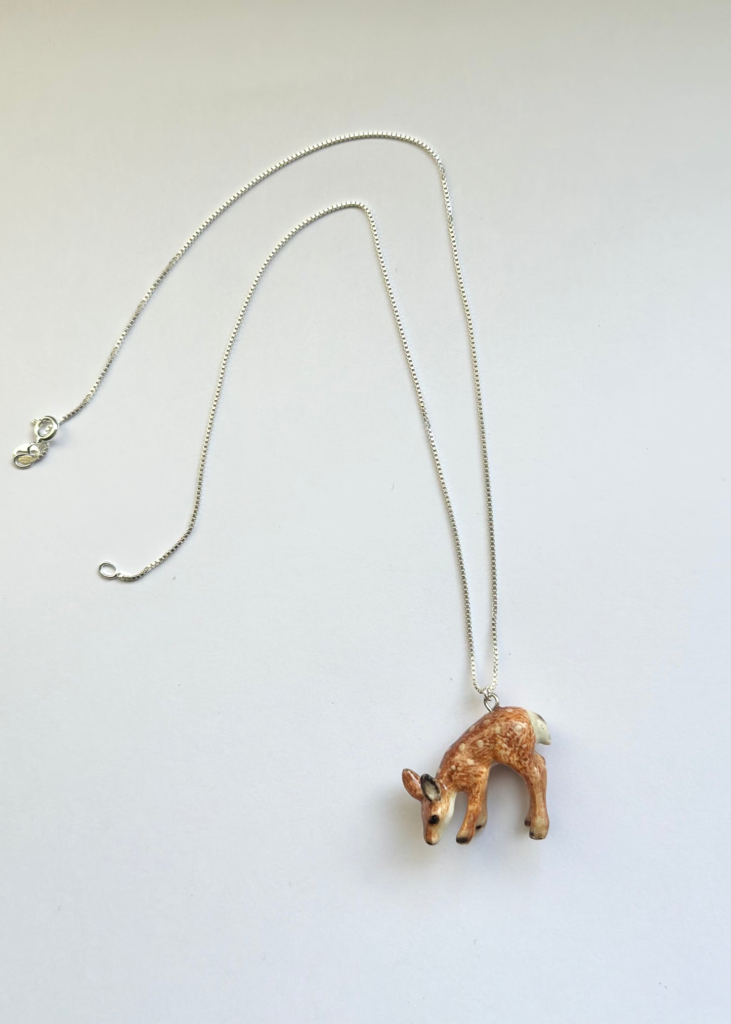 925 Silver Deer Necklace