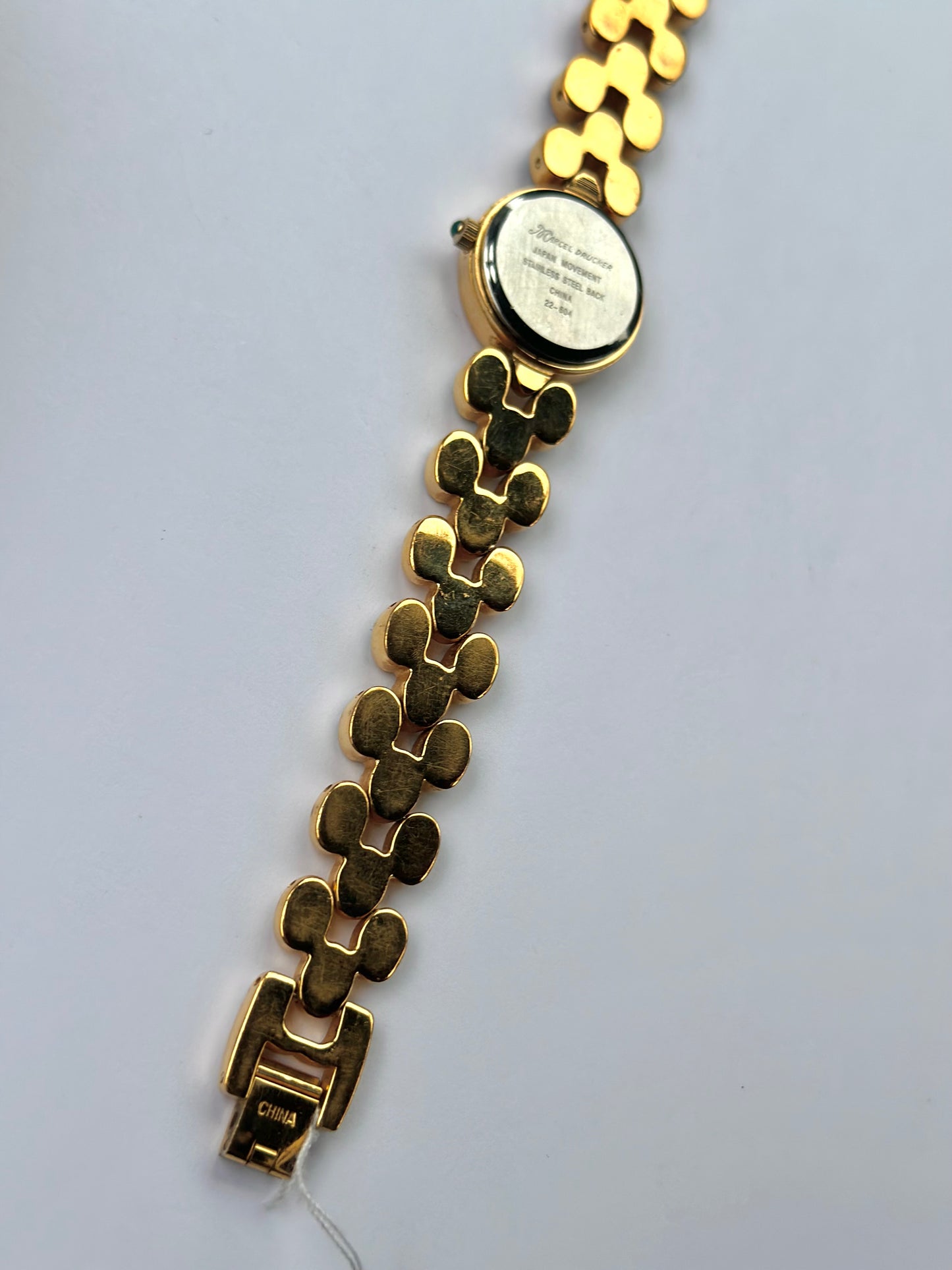 Green stone Gold Watch