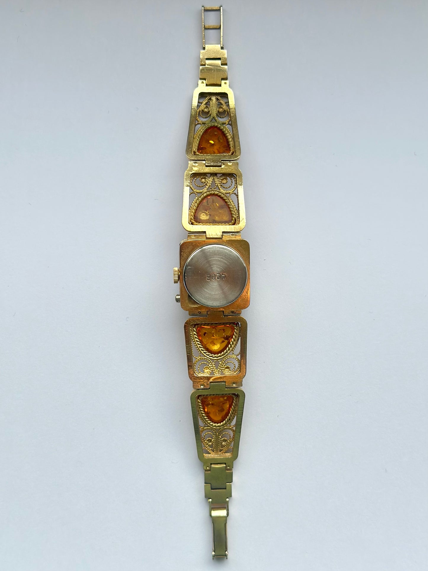 Amber Stone Rare Watch