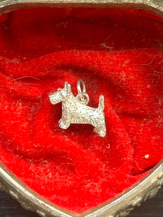 Sterling Silver Dog Charm