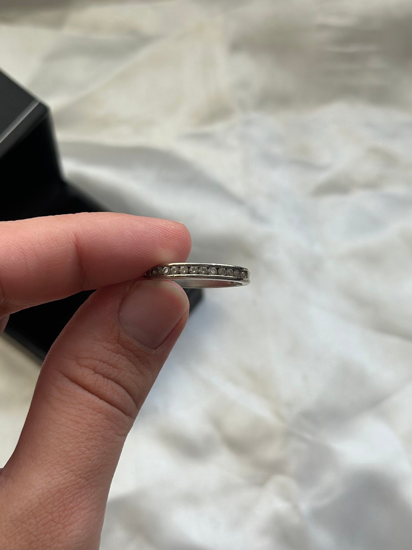 Sterling Silver Diamond Ring