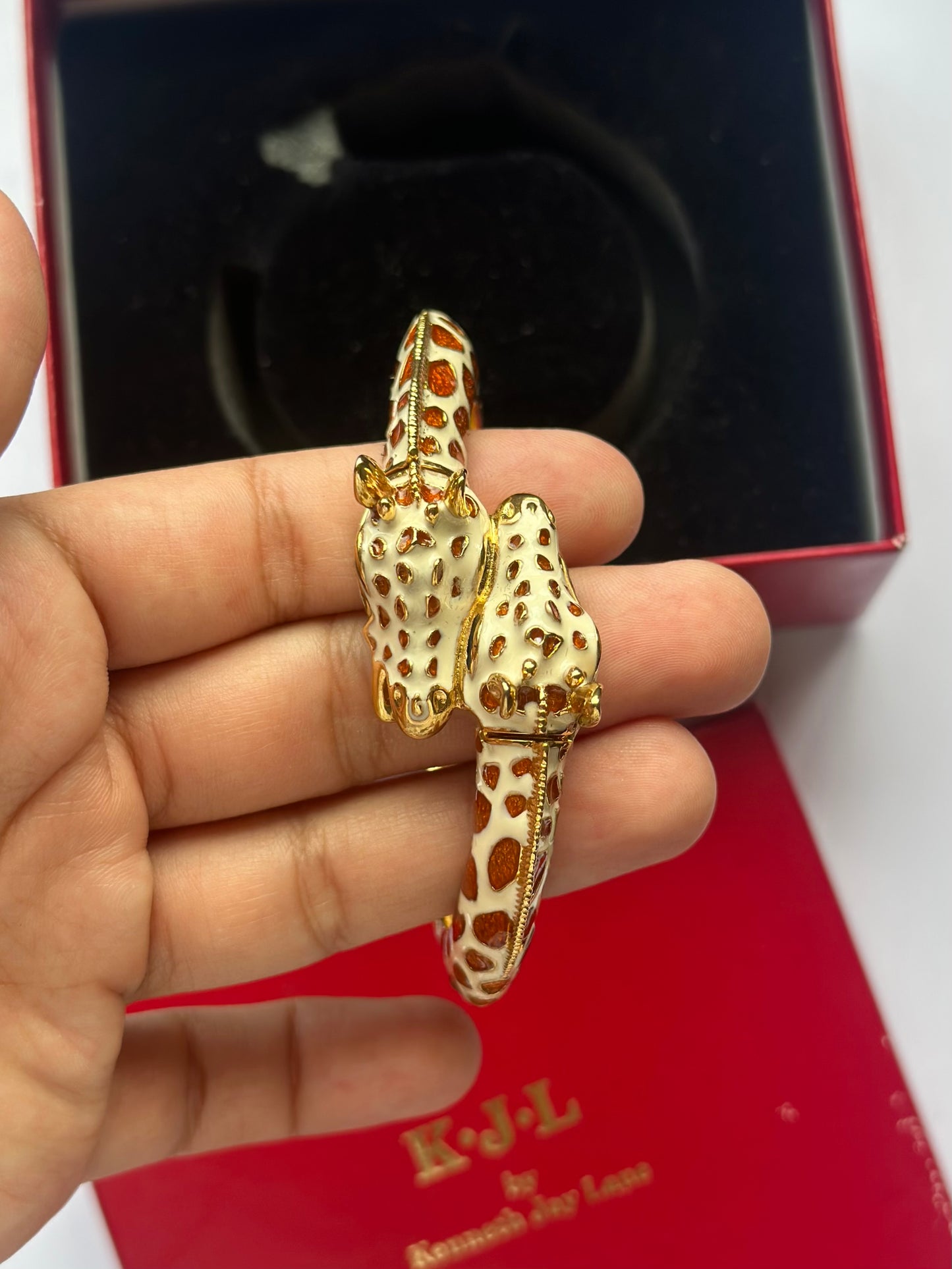 1990s Enamel Giraffe Watch