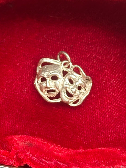 Sterling Silver Mask Charm
