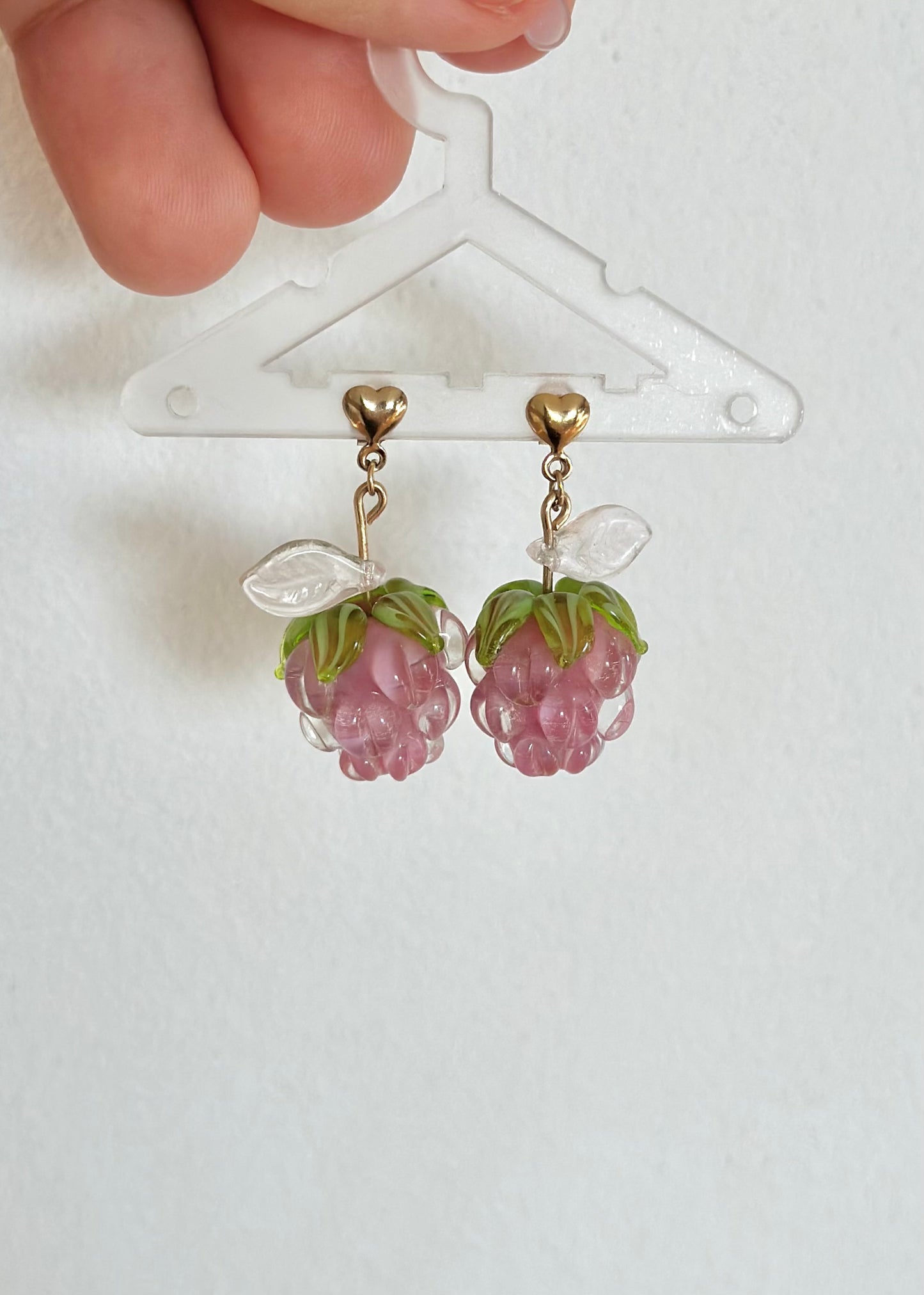 Berry Heart Earrings