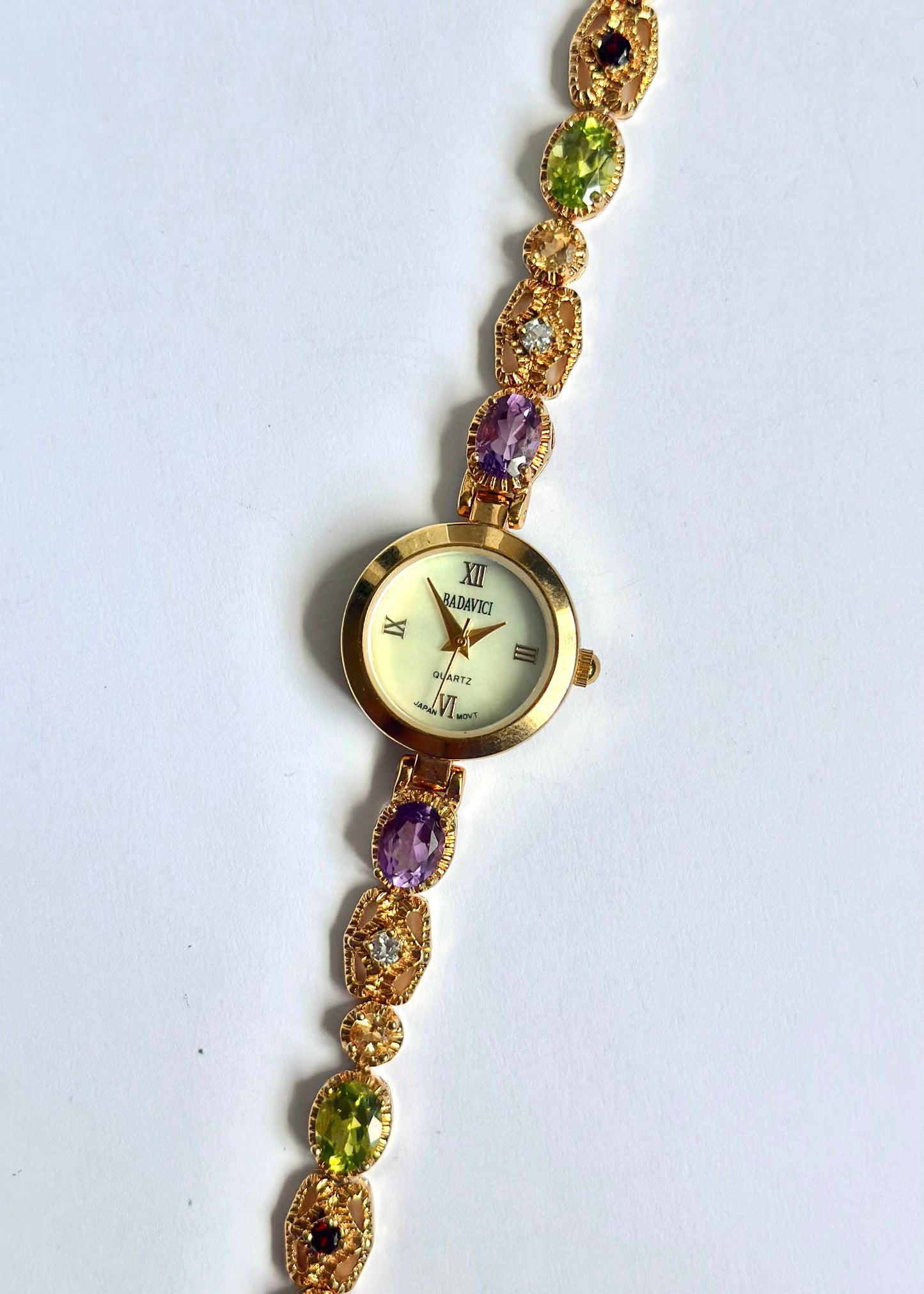 Multi Gem Gold Watch