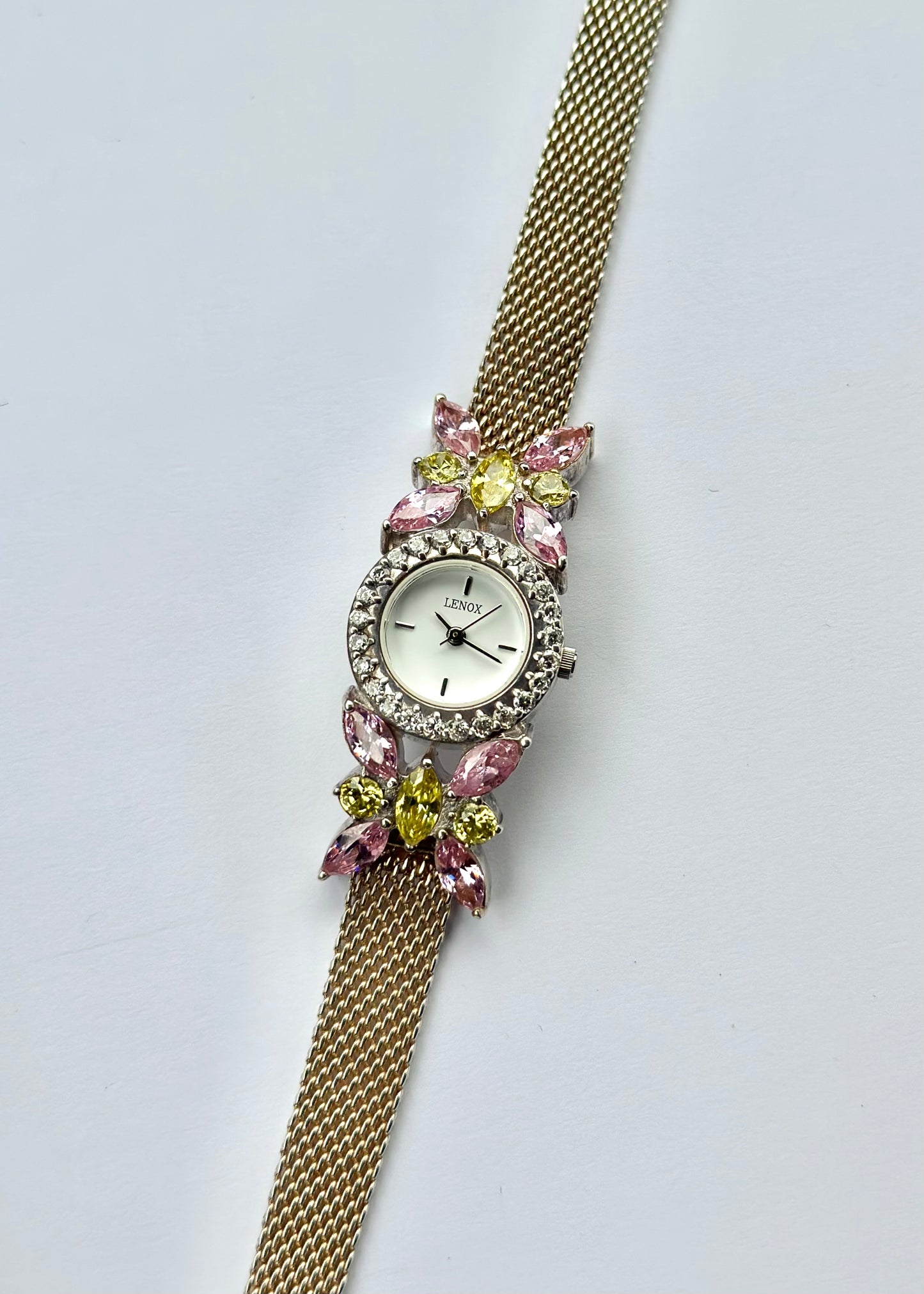 Sterling Silver Butterfly Watch