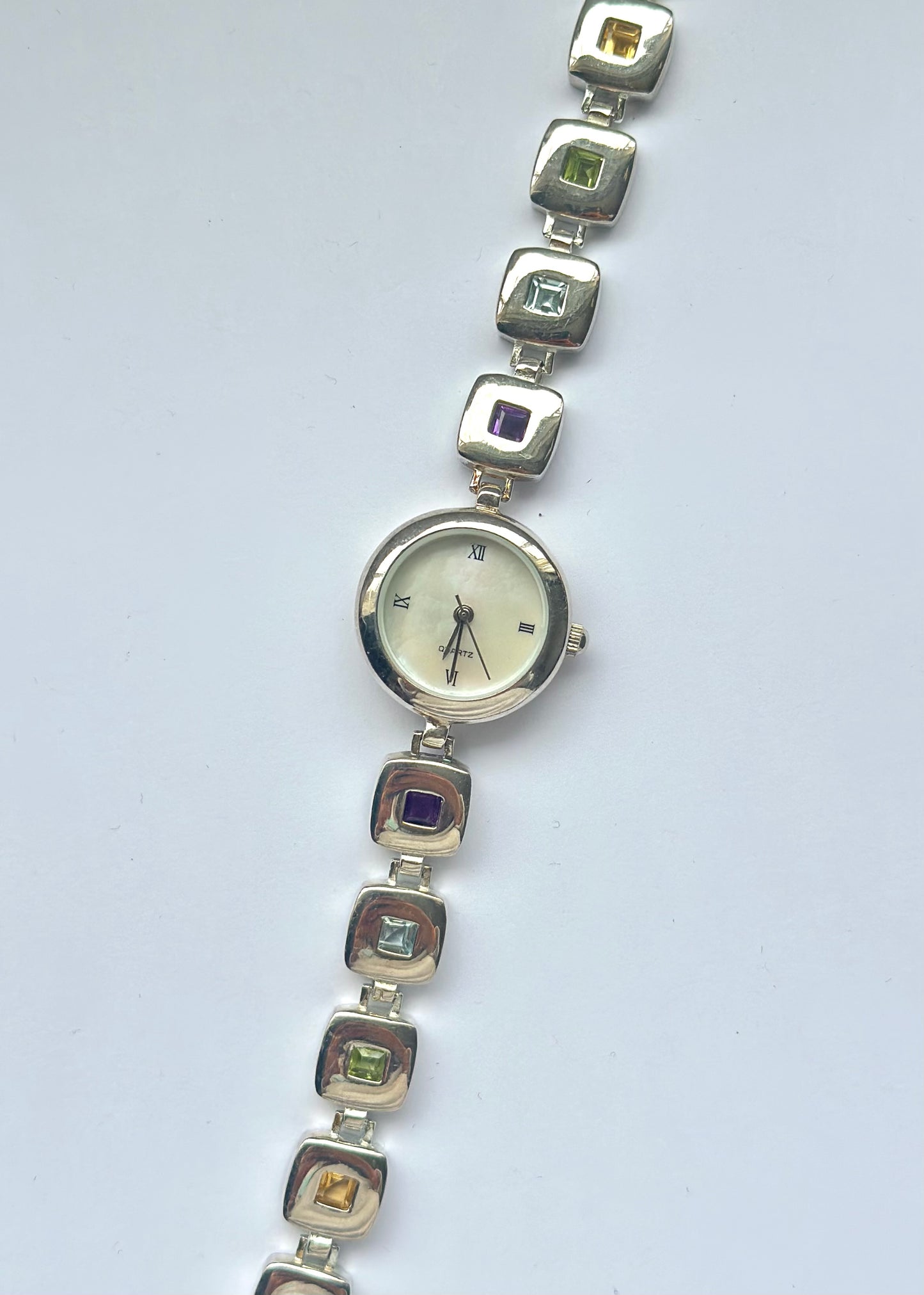 Sterling Silver Gemstone Watch