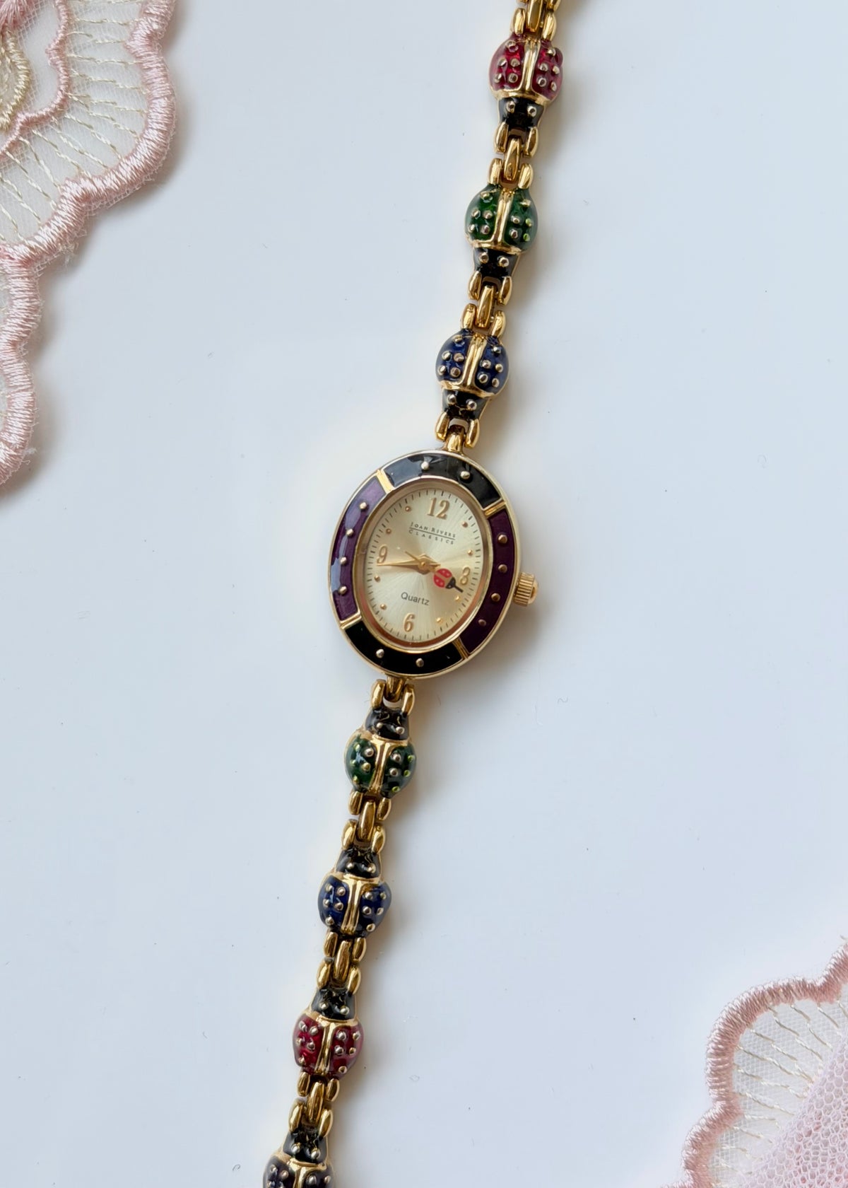Gold Ladybug Watch