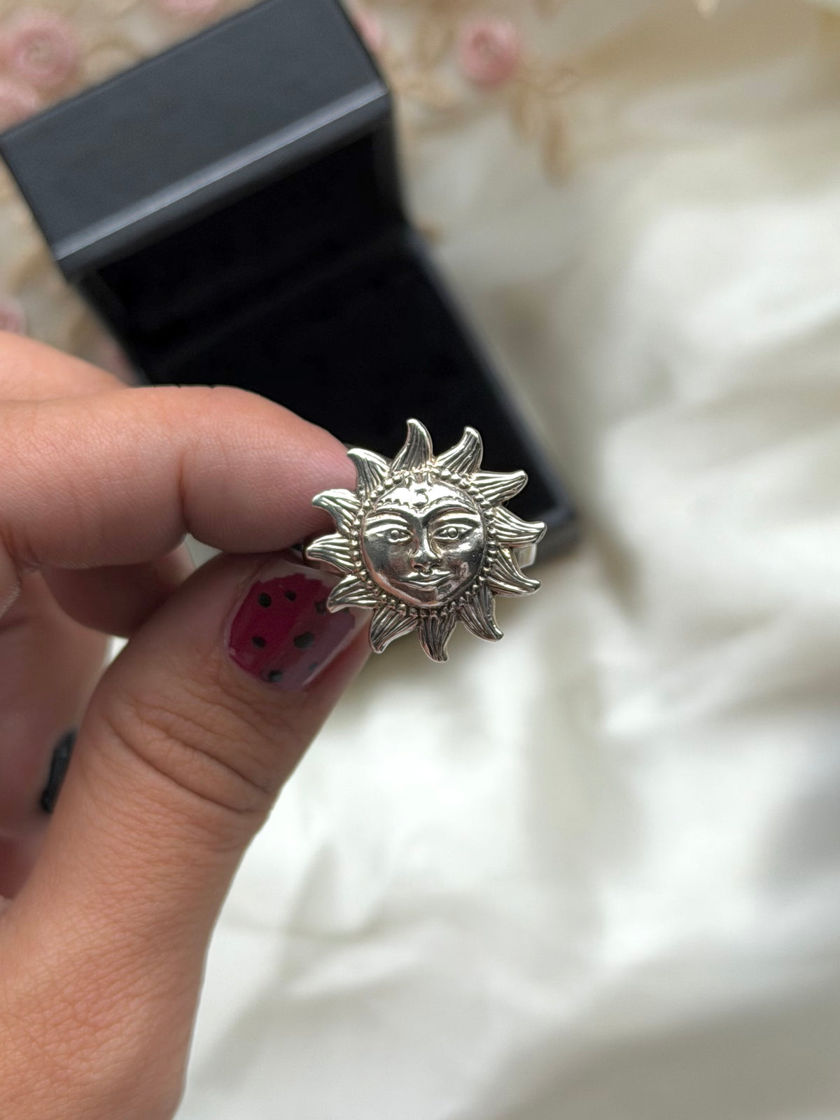 Celestial Sun Sterling Silver Ring