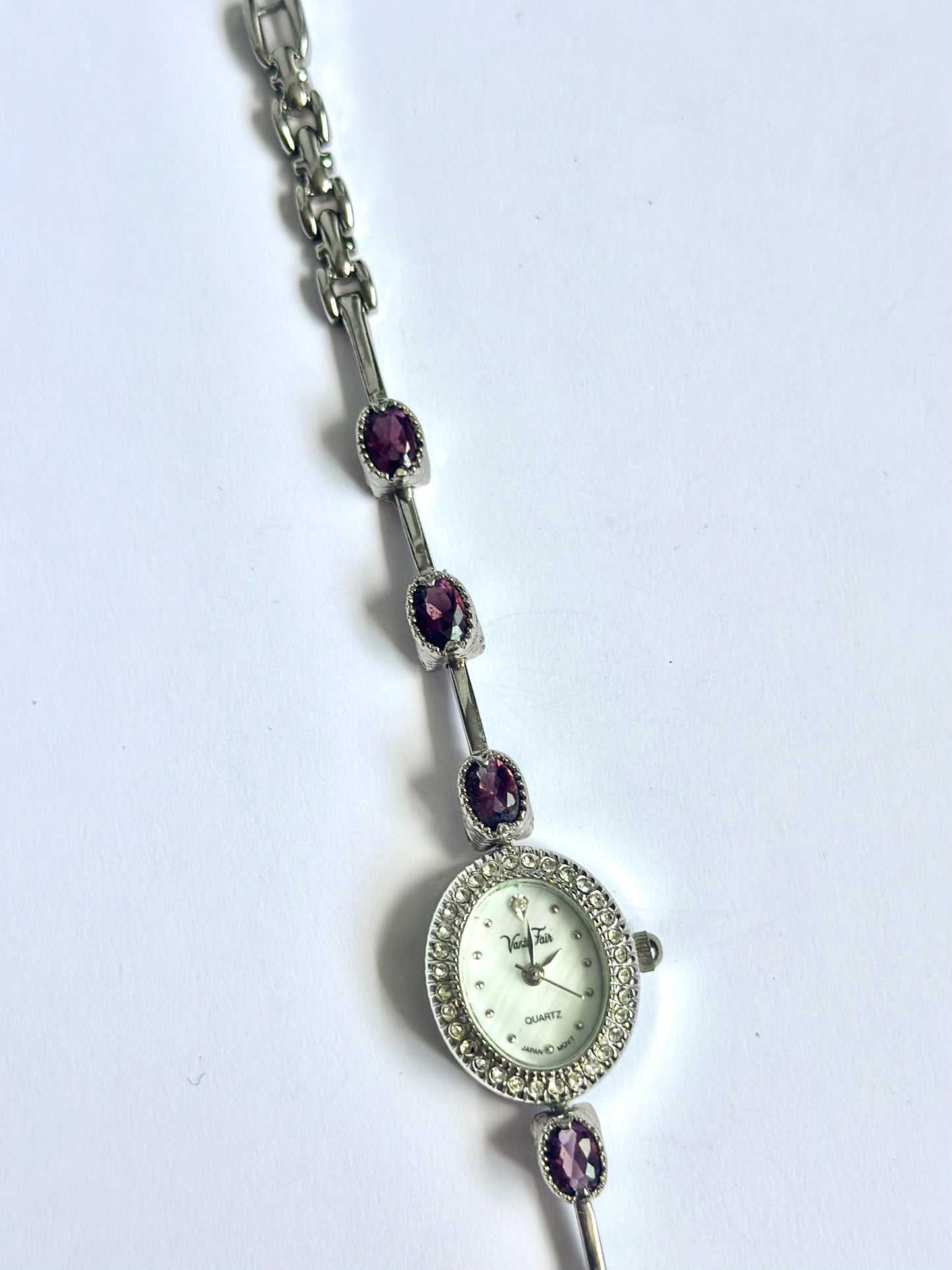 Dainty Purple Silver Watch