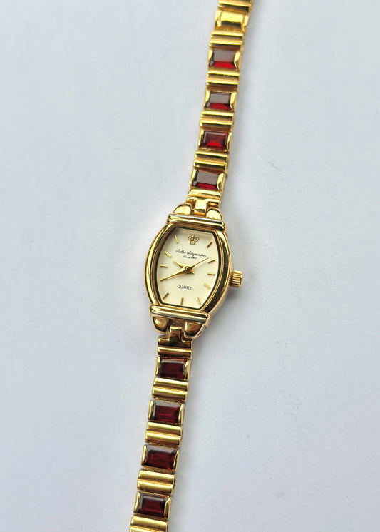 Rare Garnet Gold Watch