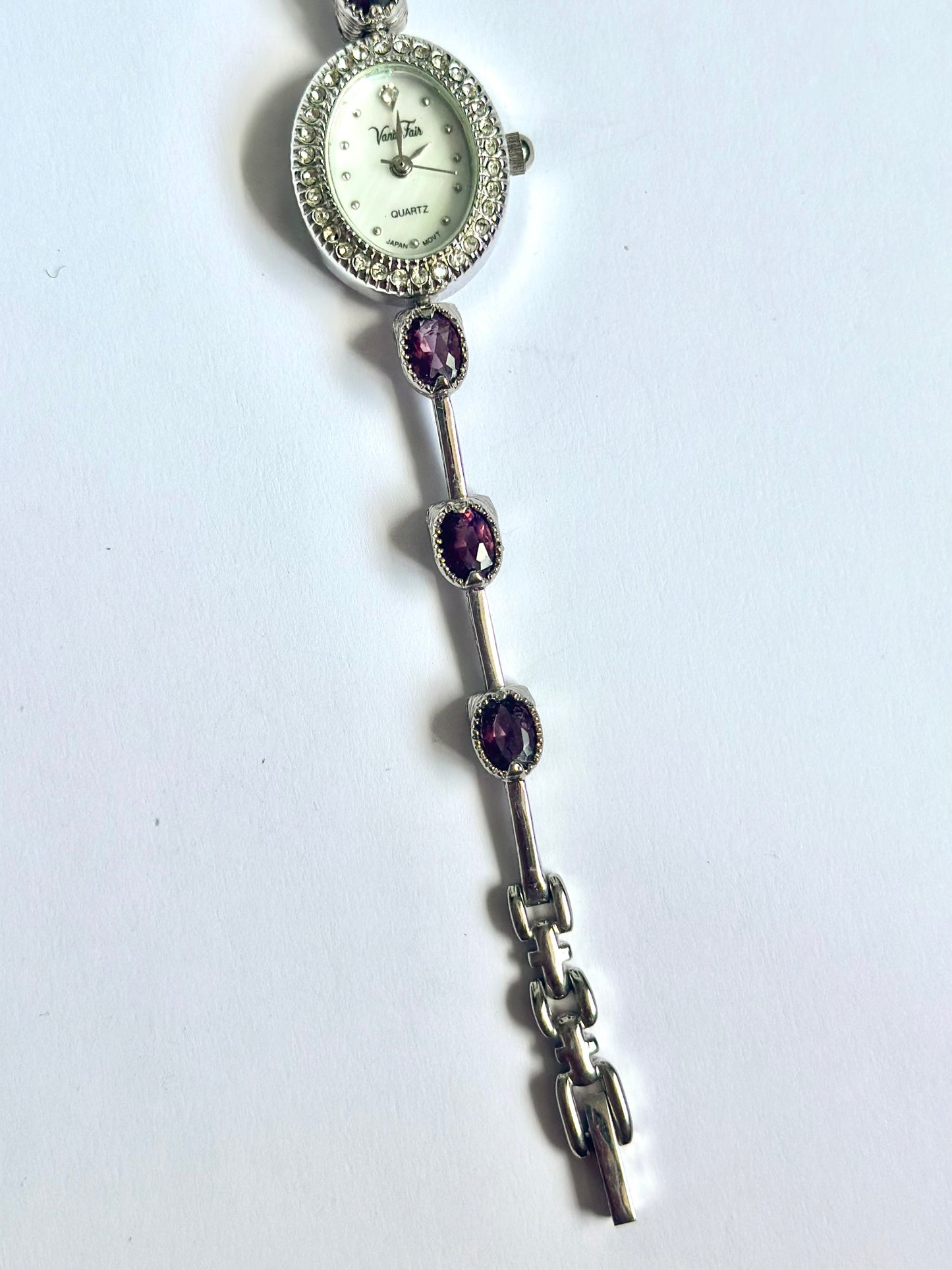 Dainty Purple Silver Watch