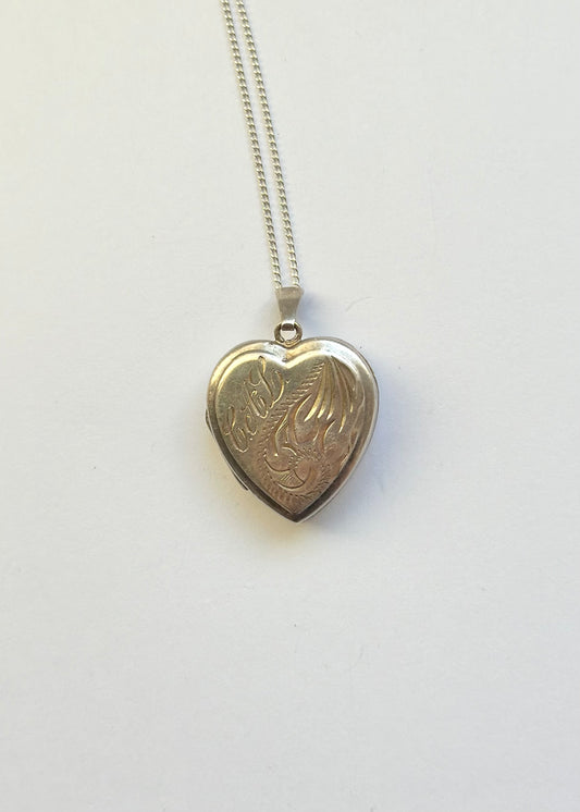 Heart 925 Silver Heart Locket Necklace