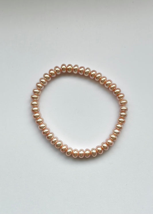 Real Freshwater Pink Pearl Bracelet