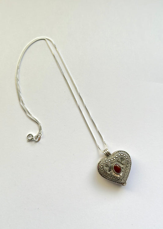 Mid-century Sterling Silver Pill Locket