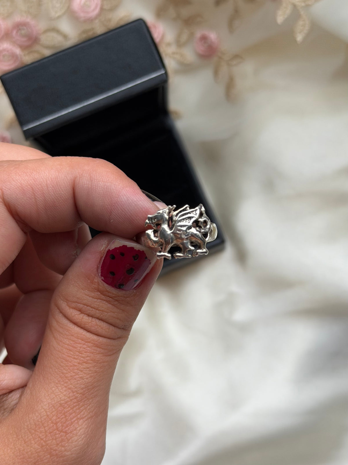 Dragon Adjustable Sterling Silver Ring