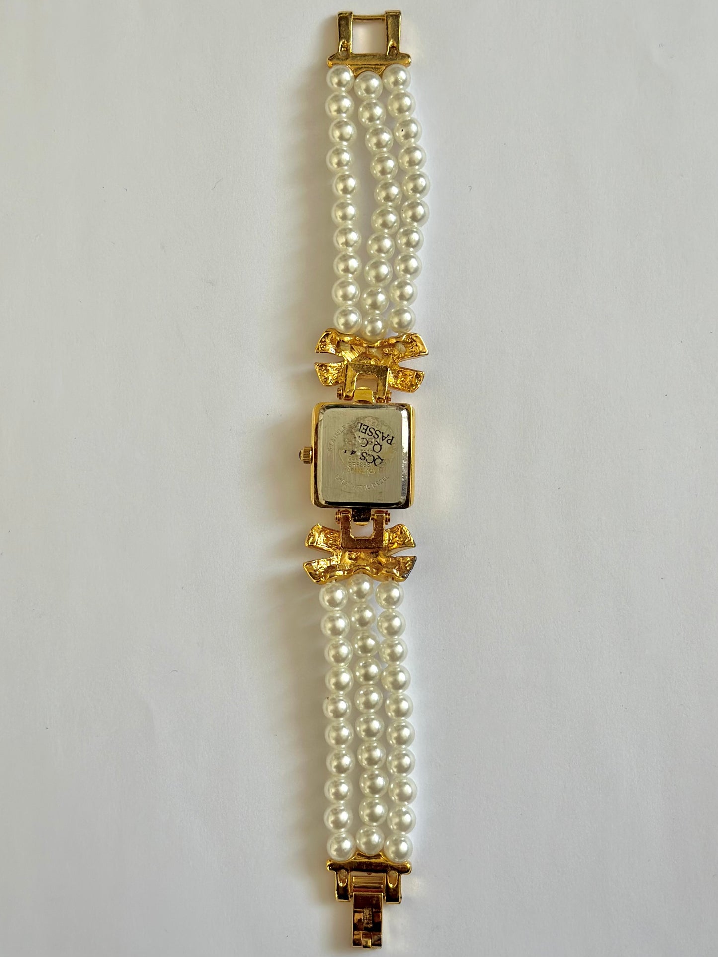 Faux Pearl Watch