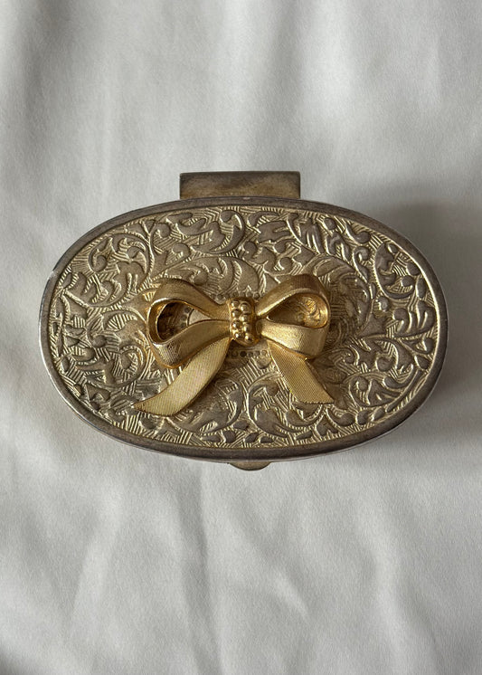 Vintage Bow Trinket Box
