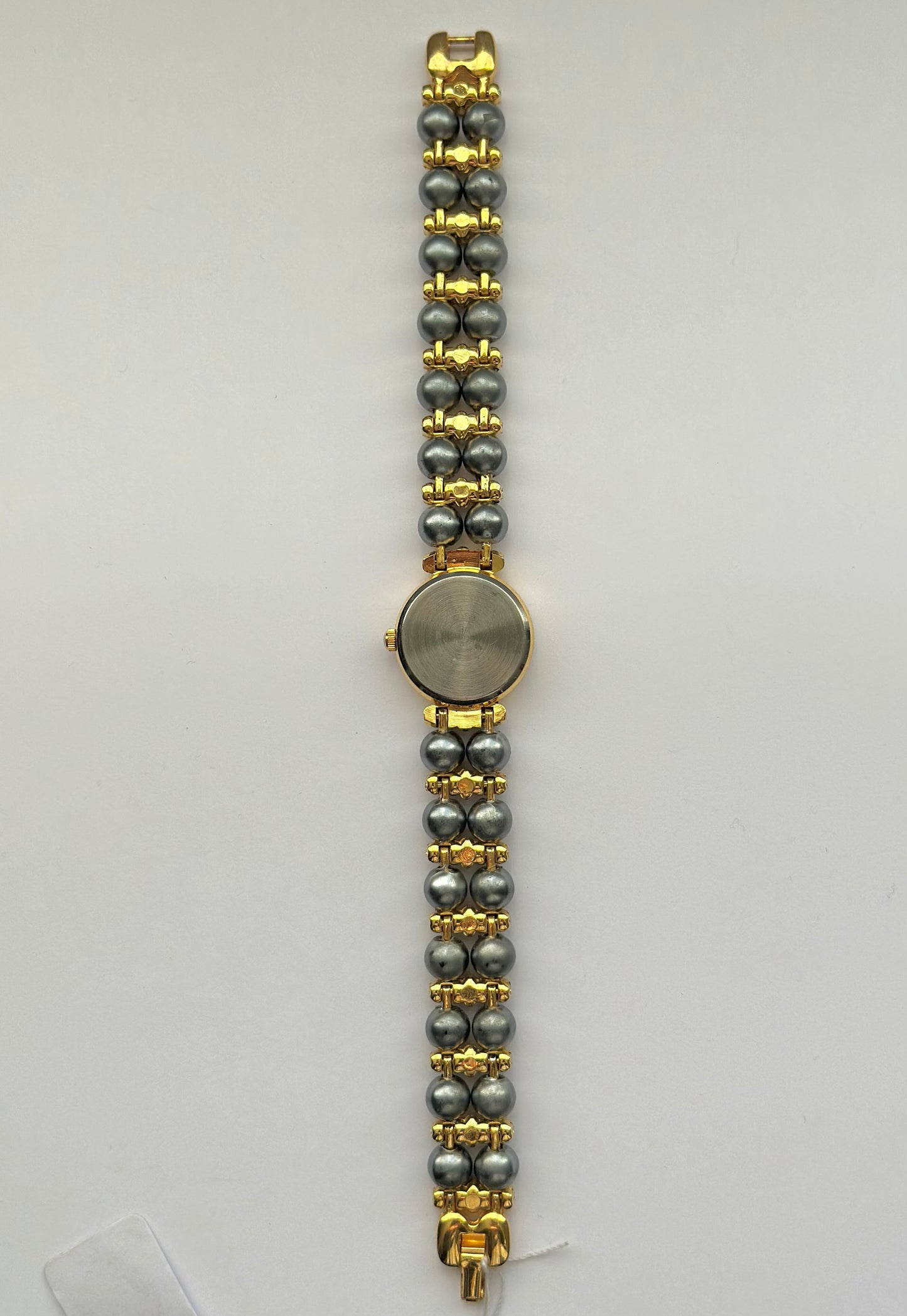 Black Faux Pearl Watch