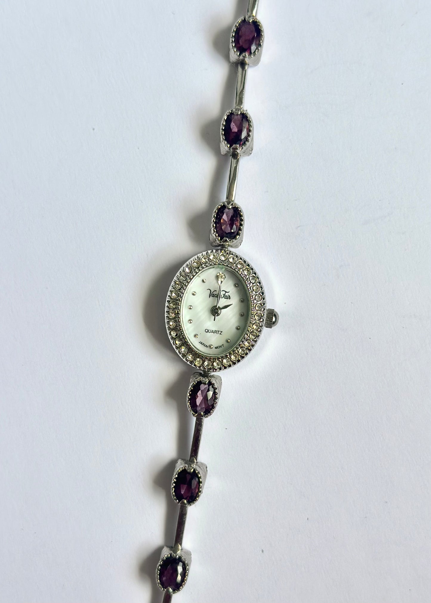 Dainty Purple Silver Watch