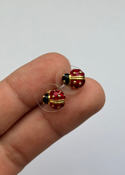 Joan Rivers Ladybug Earrings