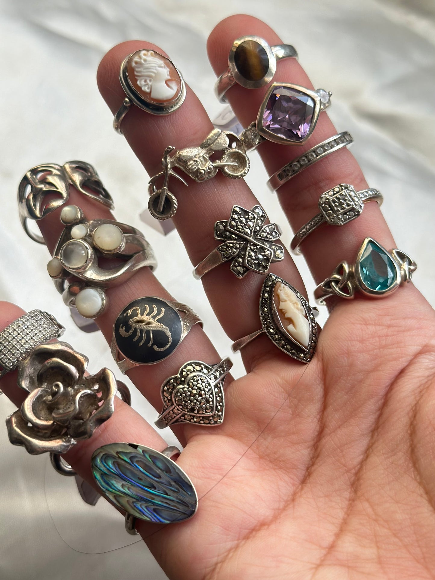 Sterling Silver Marcasite Ring