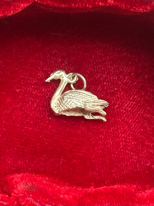 Sterling Silver Swan Charm