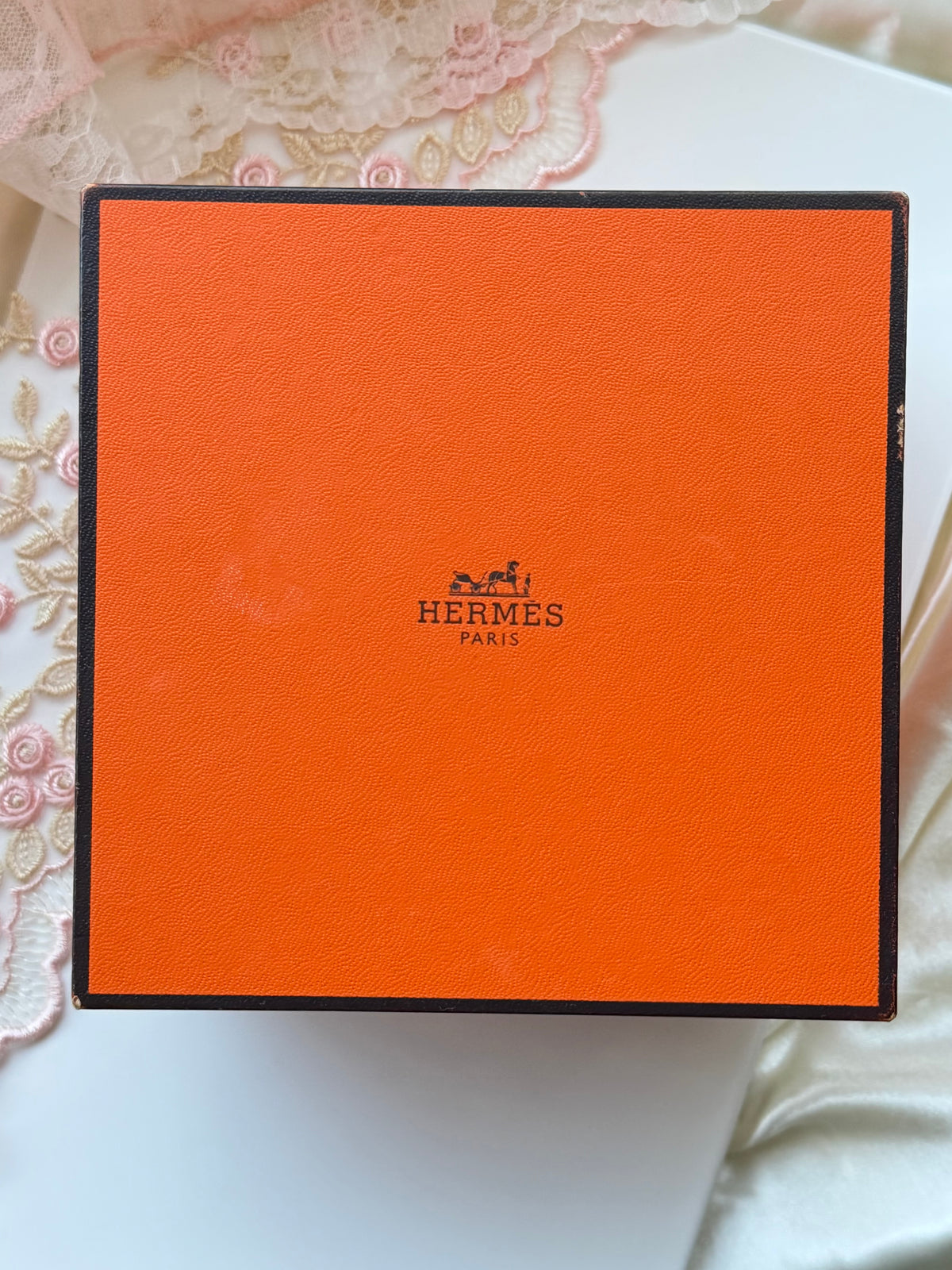 Authentic Hermes Leather Locket Watch