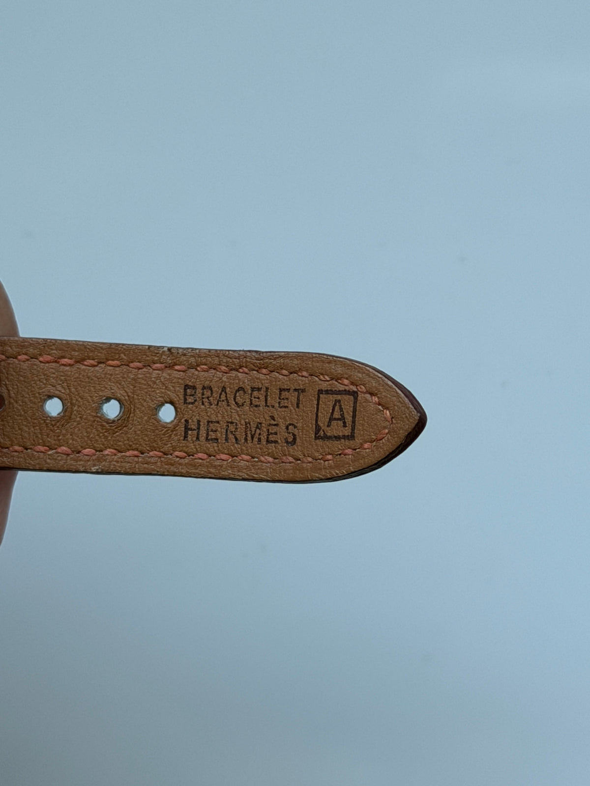 Authentic Hermes Leather Locket Watch