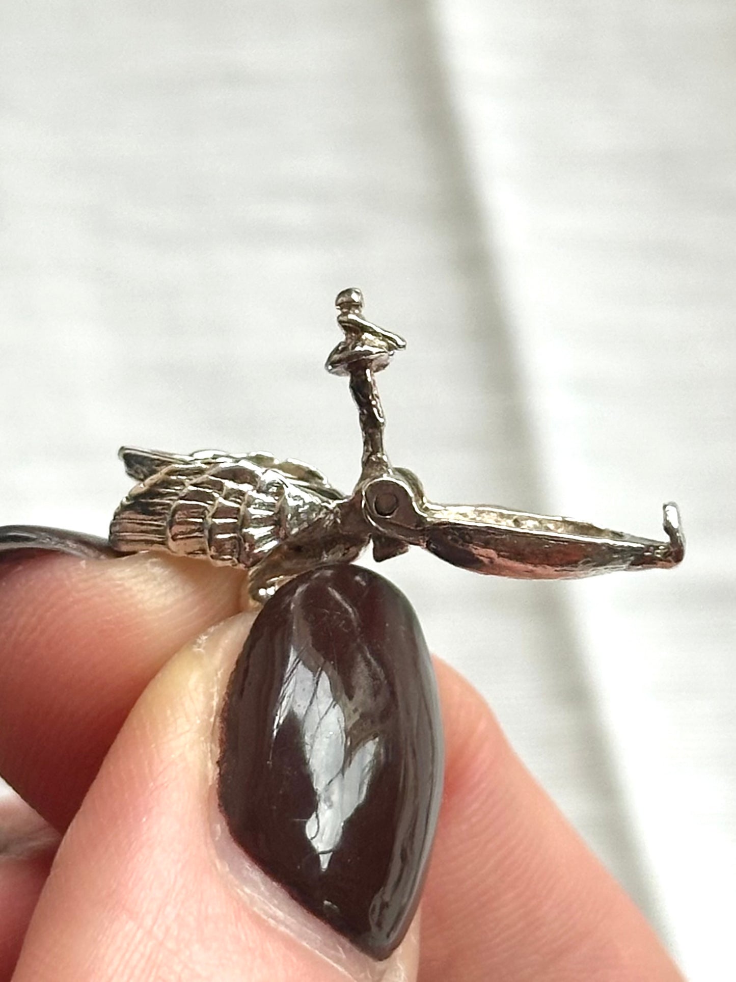 Sterling Silver Swan Ballerina Necklace
