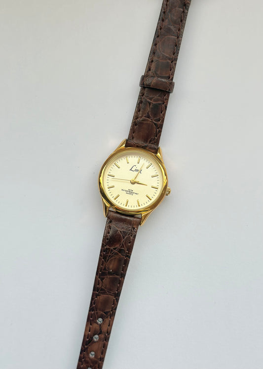 Brown Leather Strap Watch