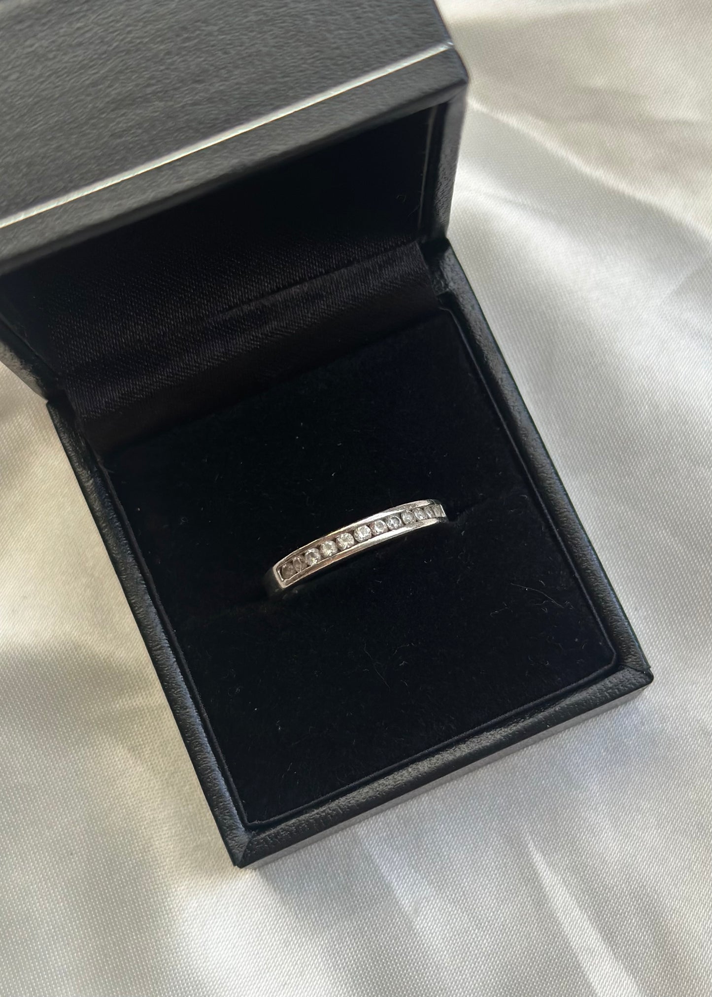 Sterling Silver Diamond Ring
