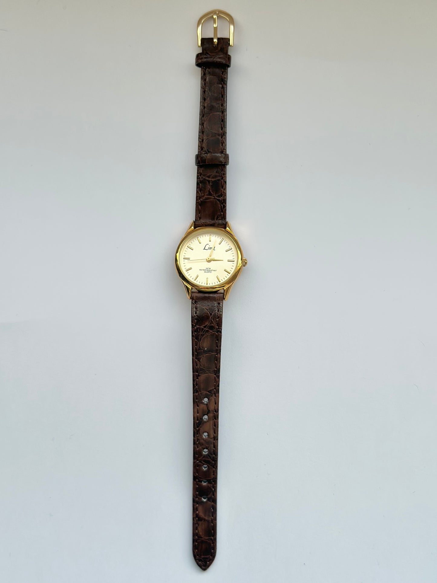 Brown Leather Strap Watch