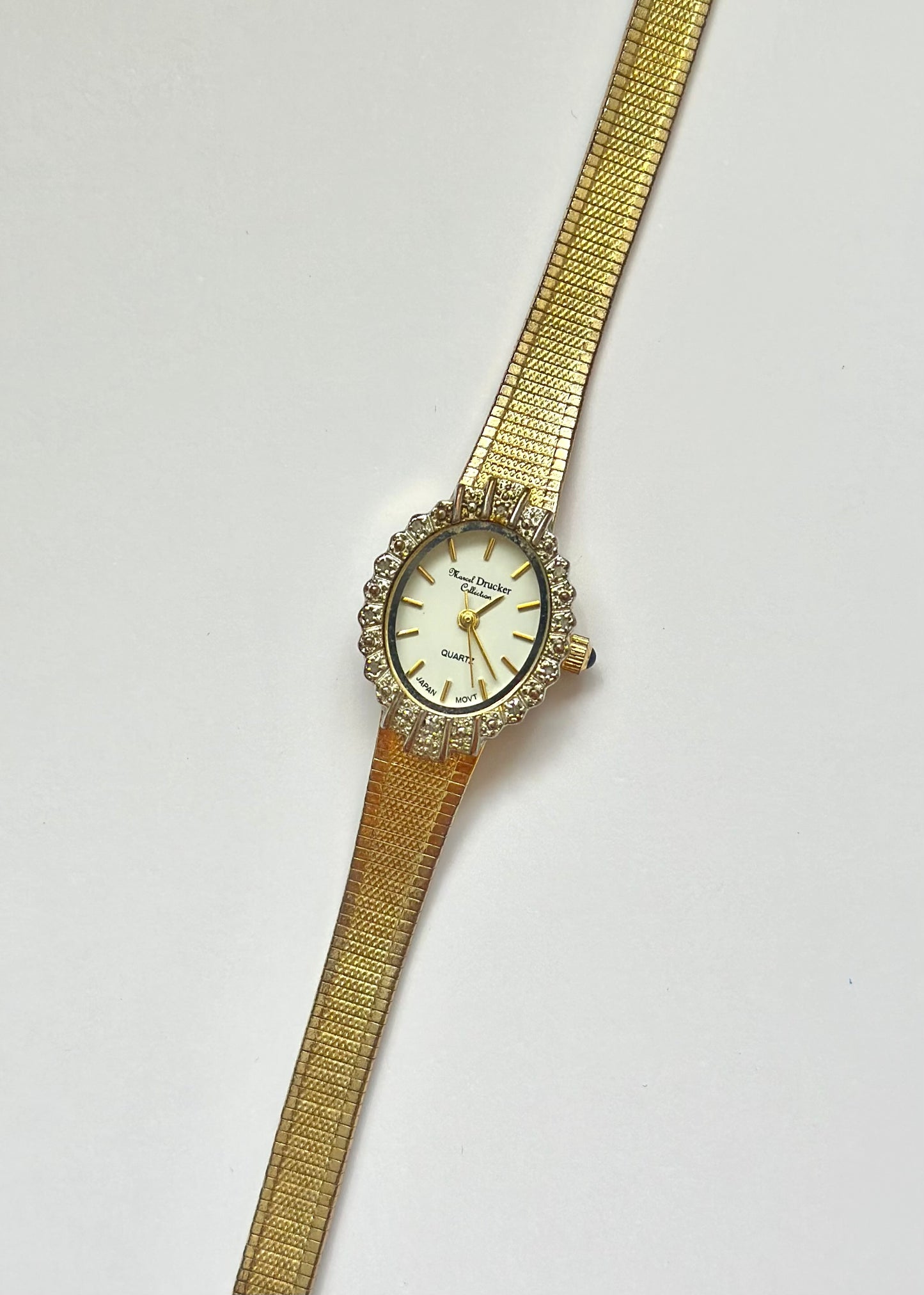 Gold Diamond Bezel Watch
