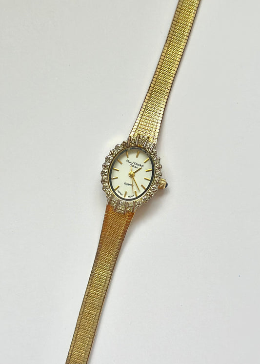 Gold Diamond Bezel Watch