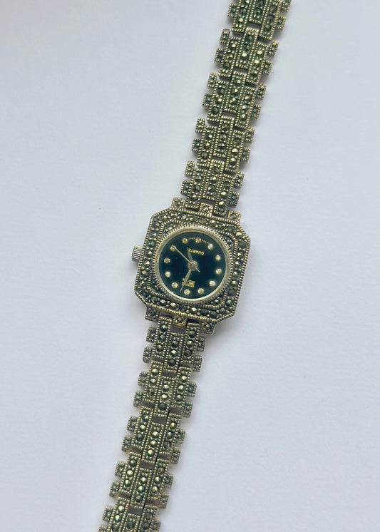 Sterling Silver Marcasite Watch