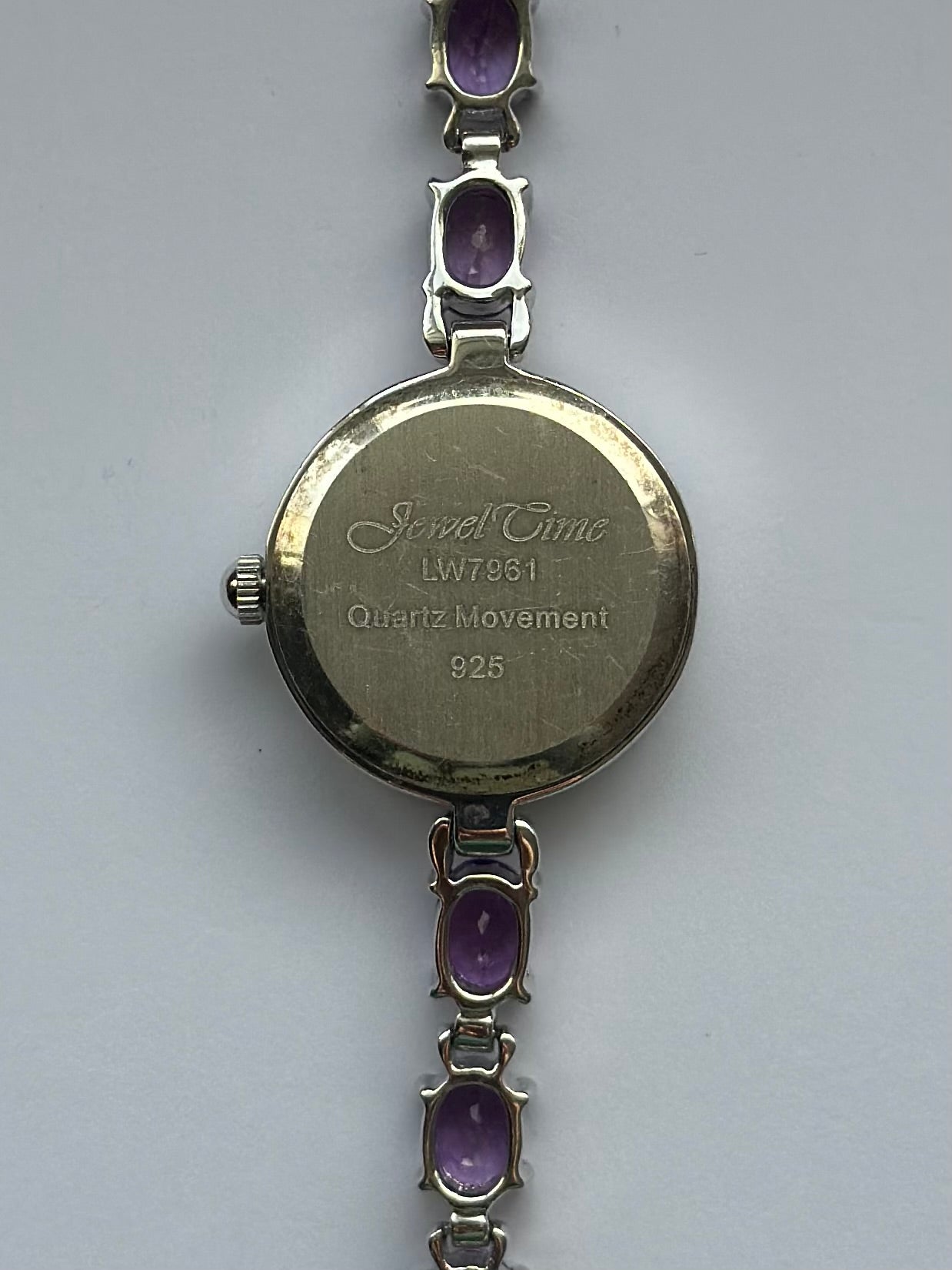 925 Silver Amethyst Watch