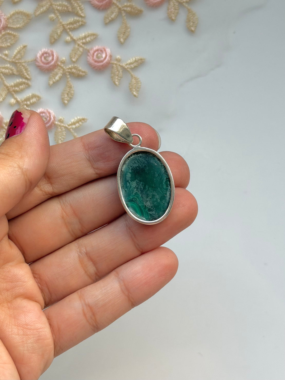 Malachite Sterling Pendant