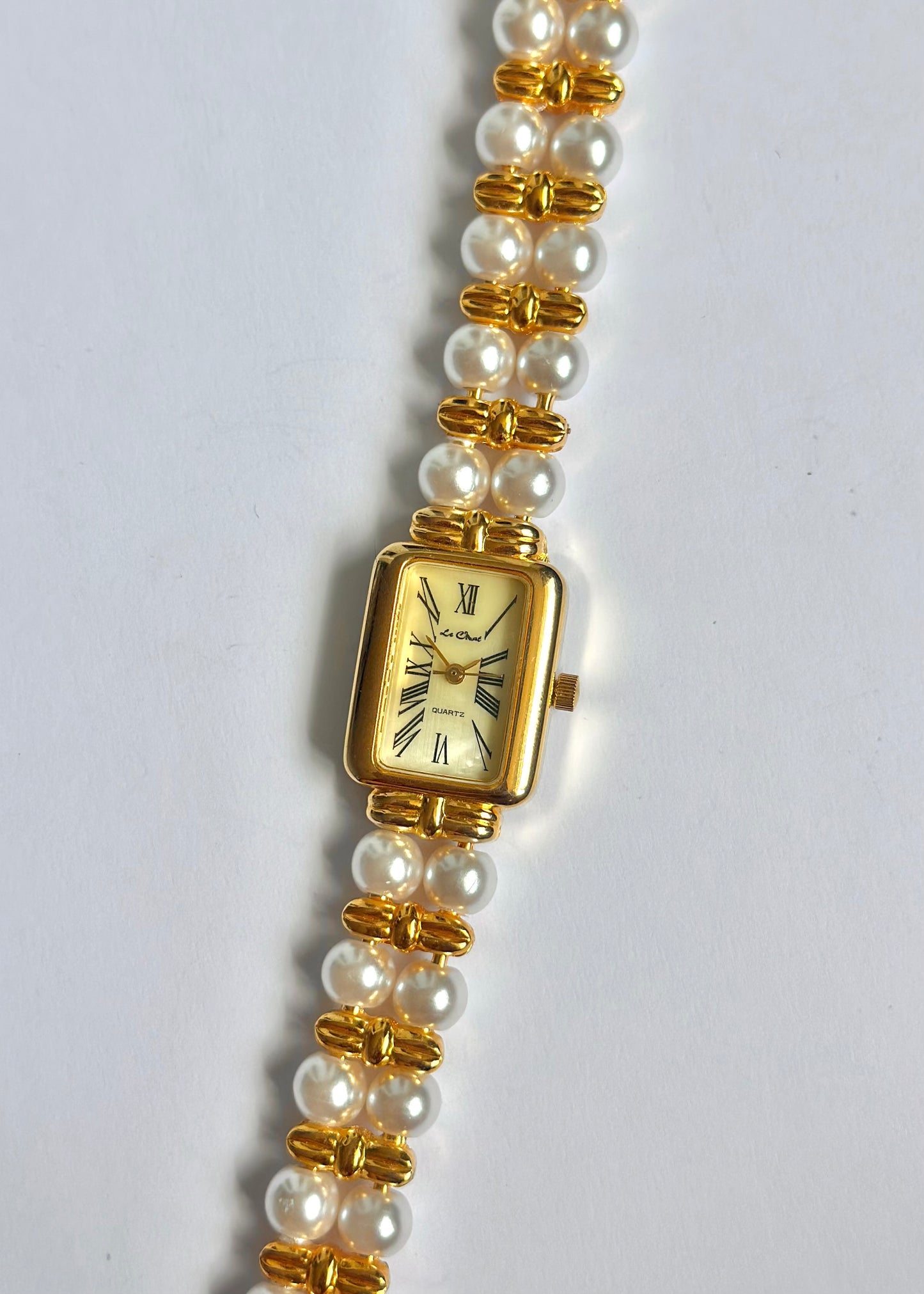 Faux Pearl Watch
