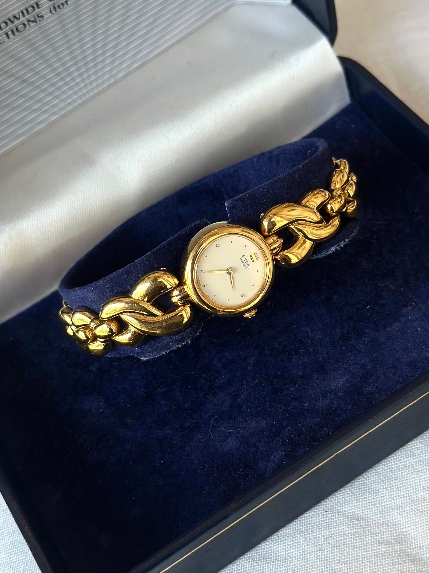 Rare Seiko Gold Watch with box