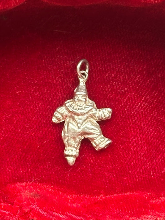 Sterling Silver Clown Charm