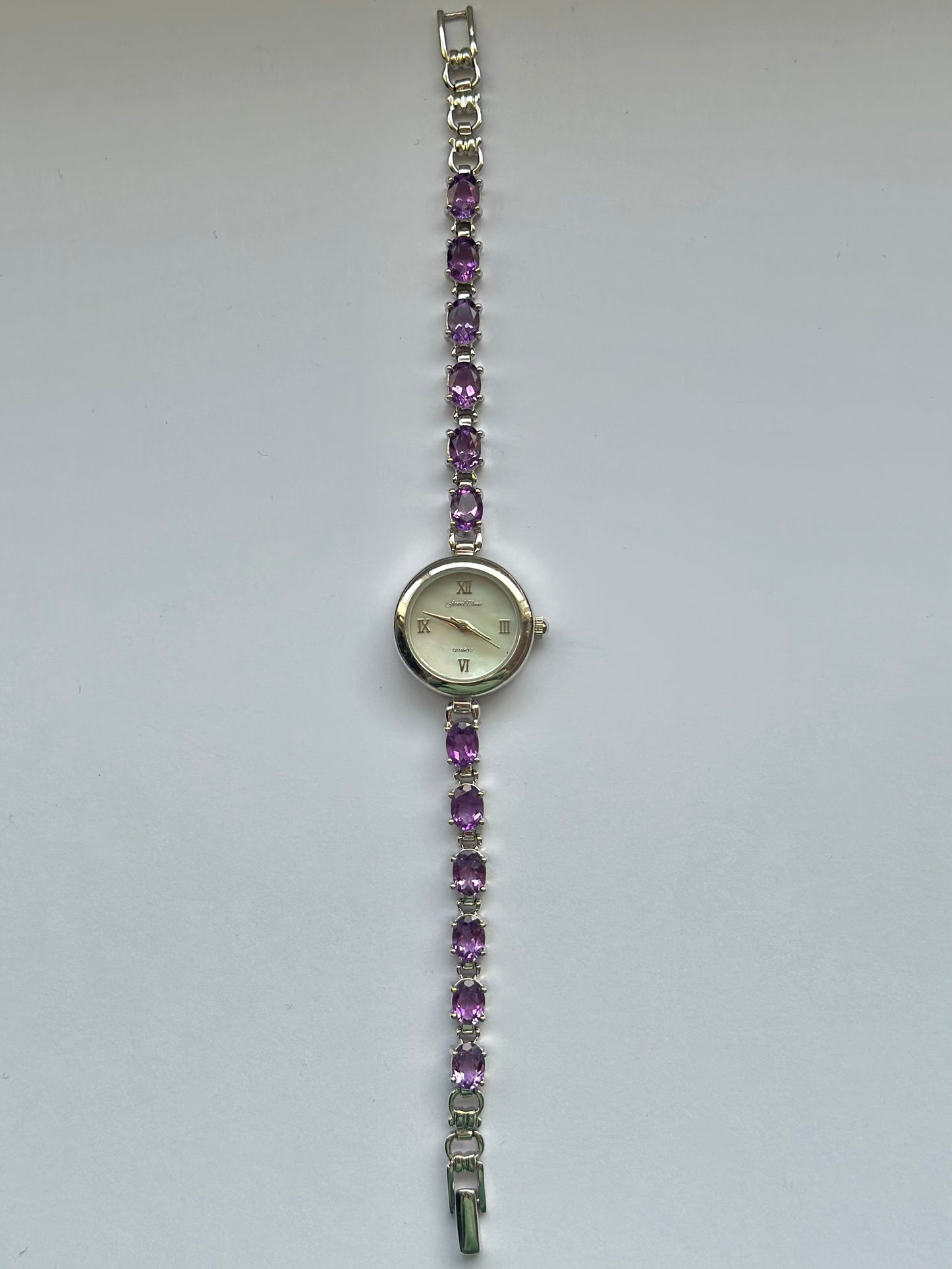 925 Silver Amethyst Watch