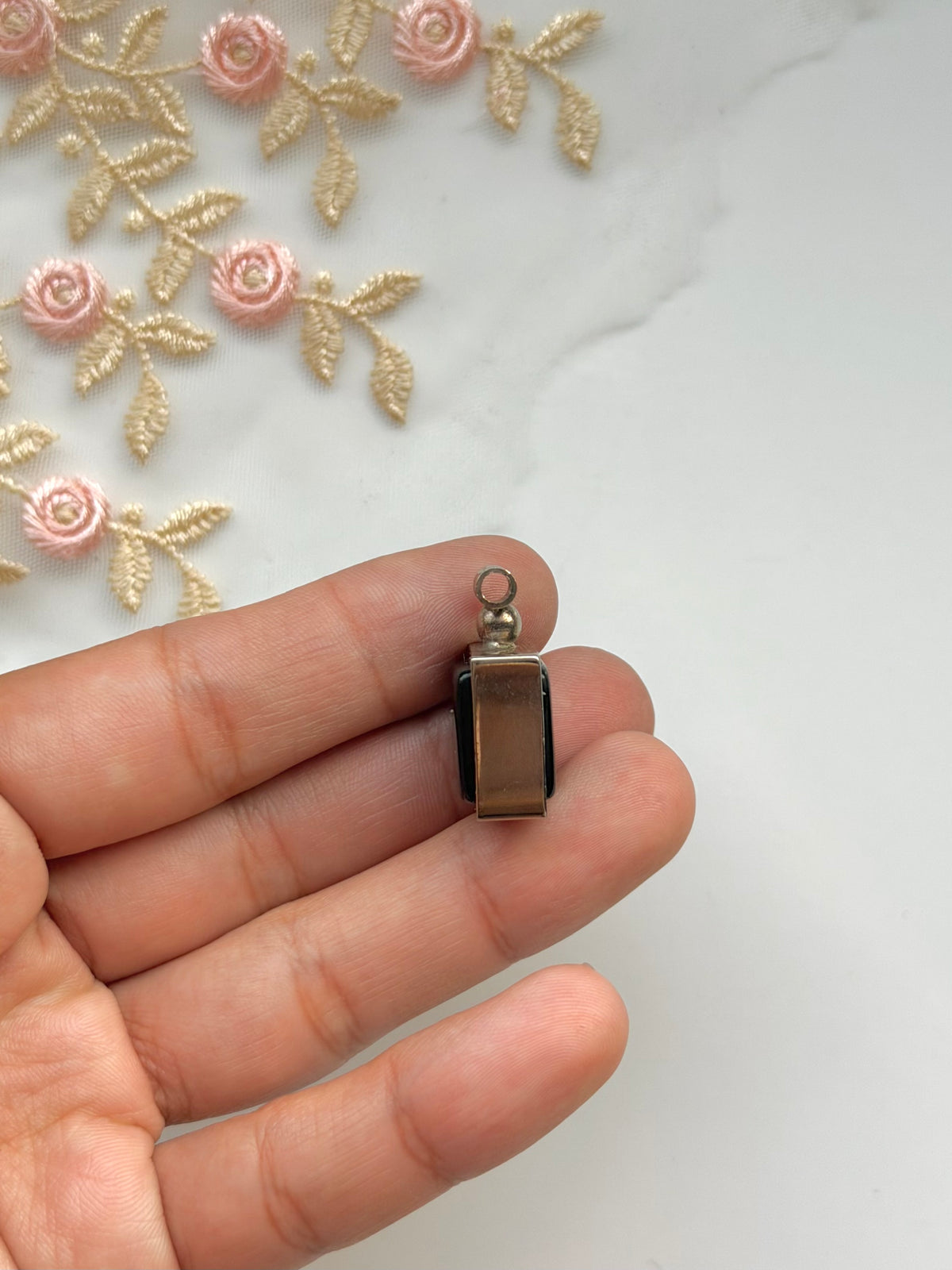 Onyx Square Sterling Pendant
