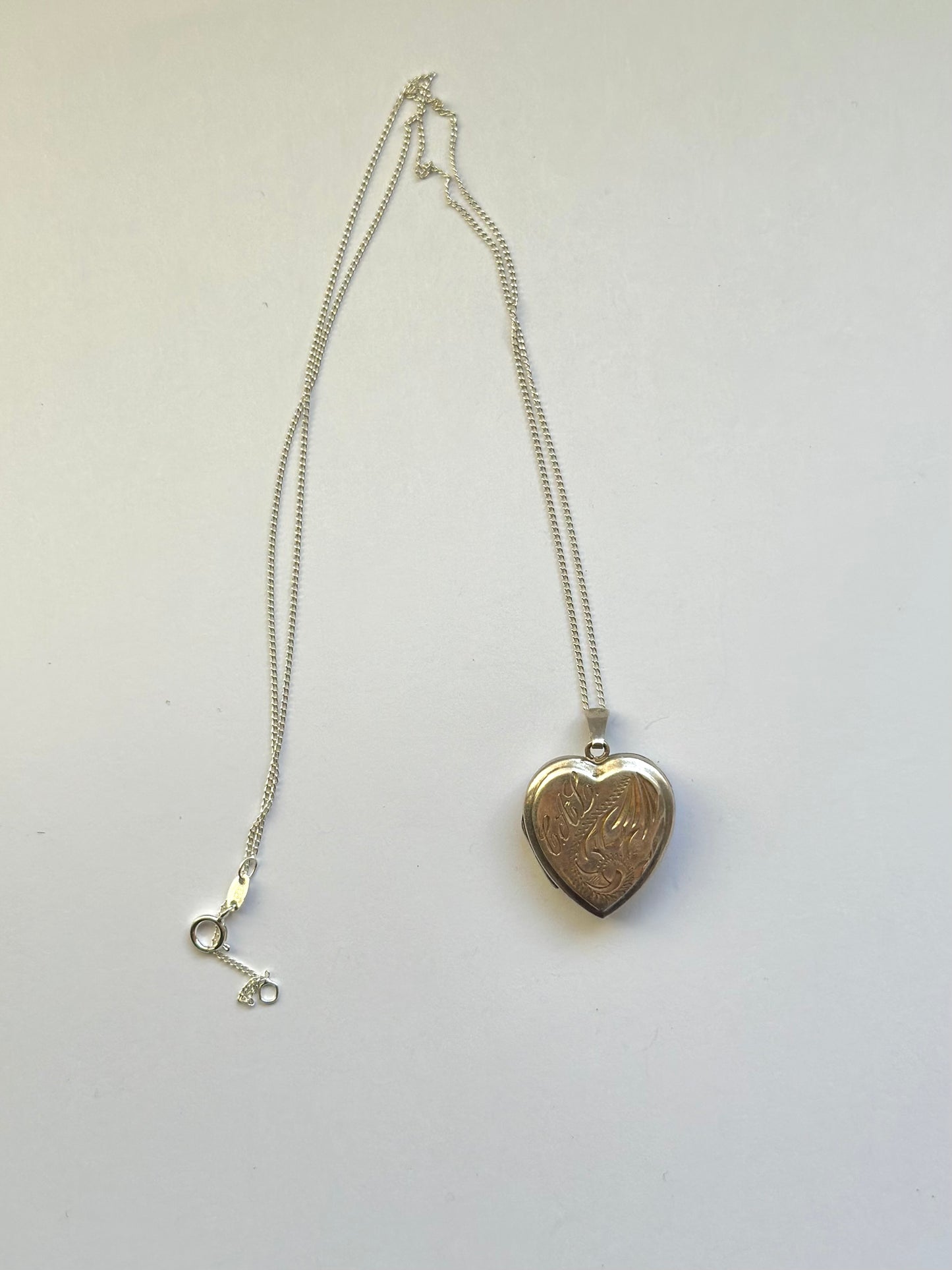 Heart 925 Silver Heart Locket Necklace