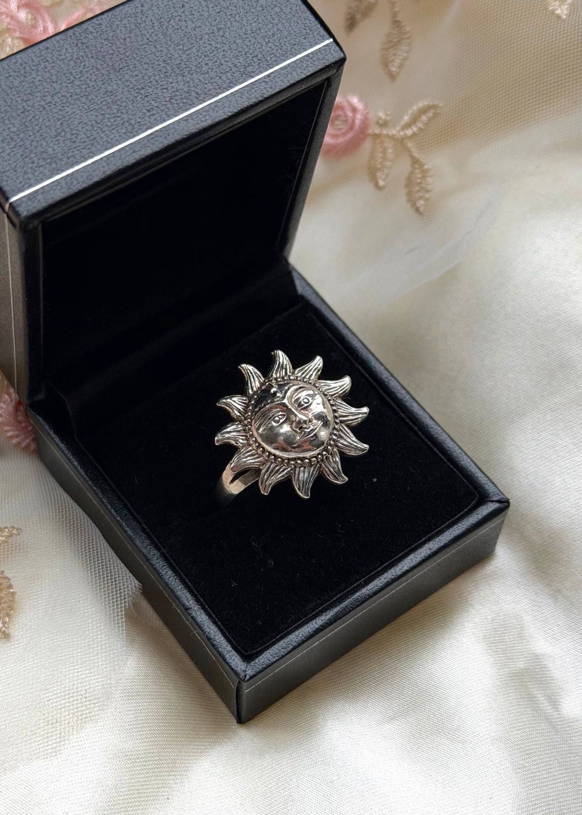 Celestial Sun Sterling Silver Ring