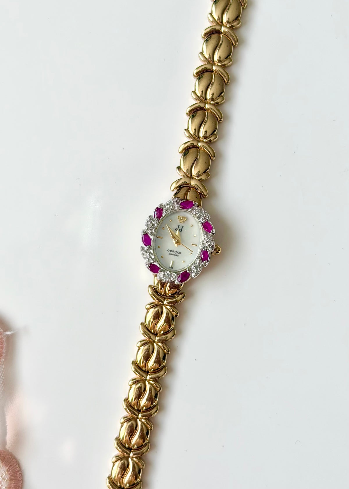 Genuine Rubies & Diamonds Gold Watch by Jules Jurgensen