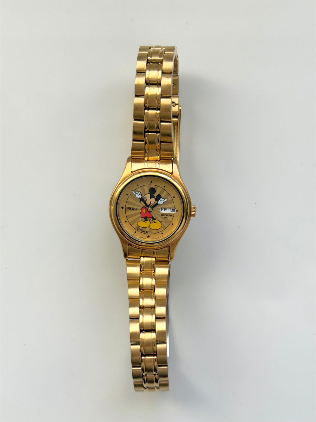 Rare Seiko Gold Mickey Mouse Watch